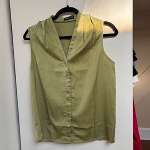 Green Sleeveless Top